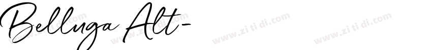 Belluga Alt字体转换